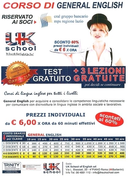 CONVENZIONE STUDIO UK SCHOOL - Momenti in Amicizia